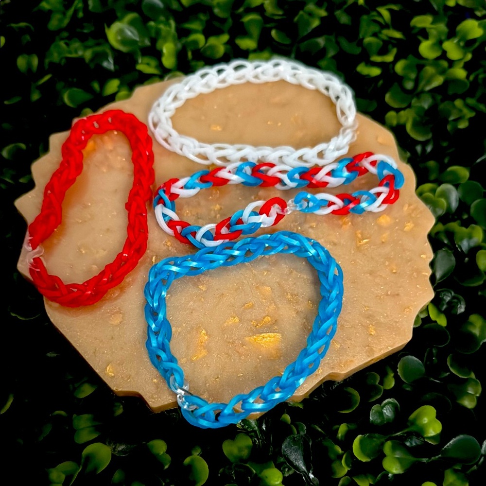 Vibrant Red and Blue Jewelry Accessories
